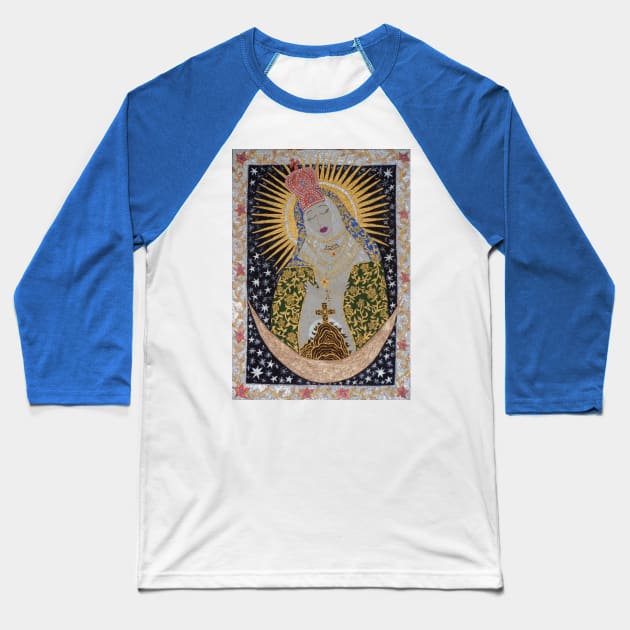 Our Lady of Ostrabrama Baseball T-Shirt by DebiCady